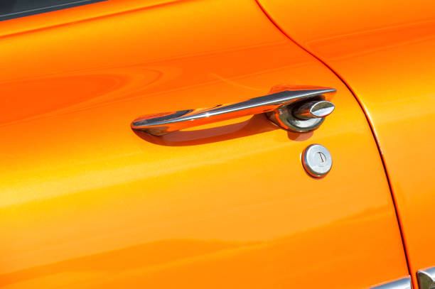 istock orange vehicle door panel close-up 872881020
