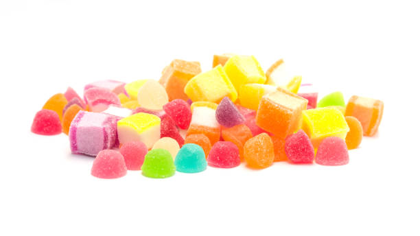 istock colorful jelly on a white background. 872881282