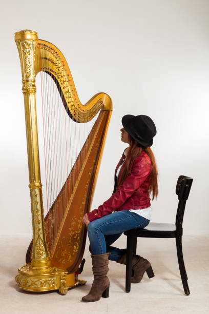 istock Woman with musical instrument 872884818