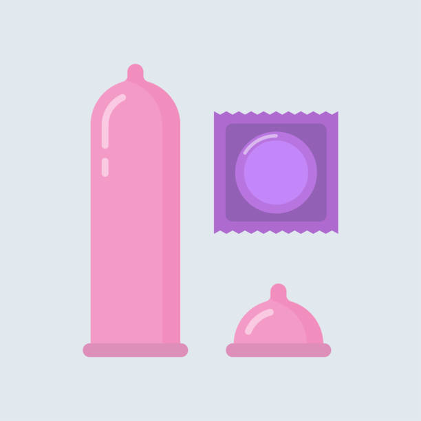 stockillustraties, clipart, cartoons en iconen met condoom vectorillustratie - condoom
