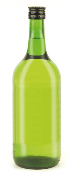 istock wine bottle on a white background. It can serve as a layout for future design and Publicity of your product. For mockup 872888126