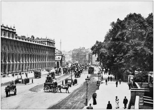 istock Antique photograph of London: Whitehall 872892268