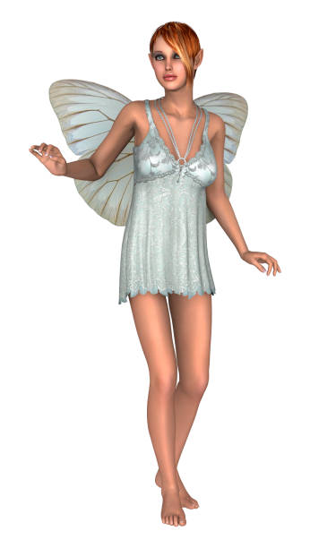 istock 3D rendering fairy butterfly on white 872902938