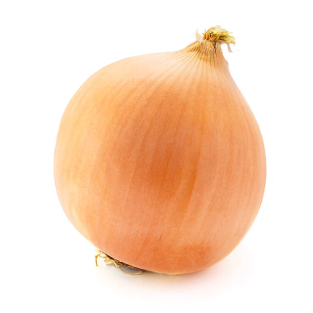 istock Ripe onion isolated on white background 872905370