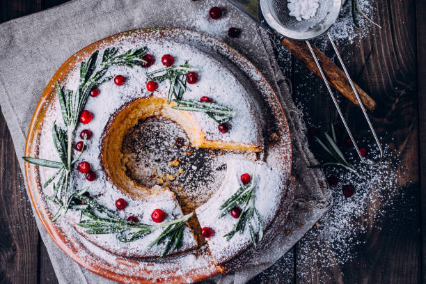 istock Christmas or New Year Citrus cake 872908482
