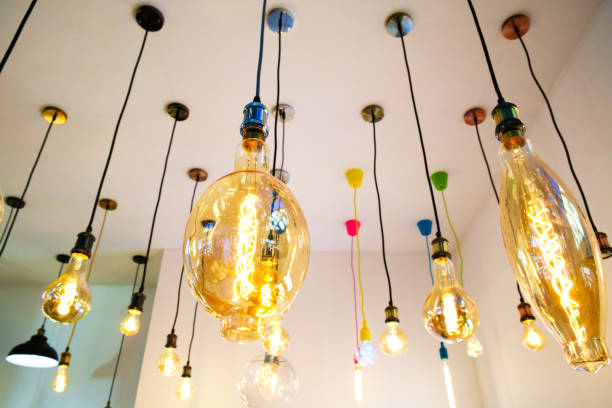 istock Luxury beautiful retro edison light lamp decor 872911948