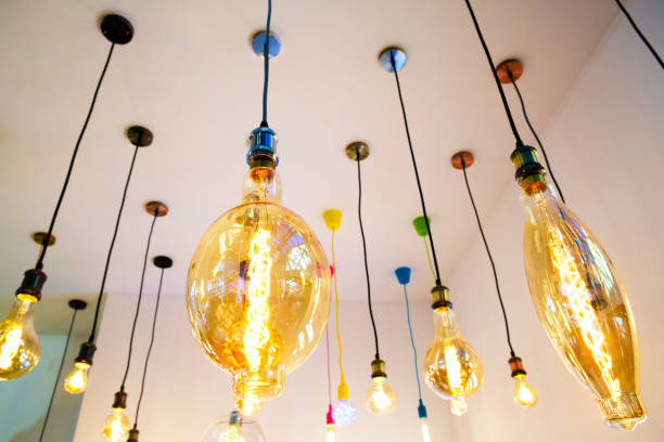 istock Luxury beautiful retro edison light lamp decor 872912062