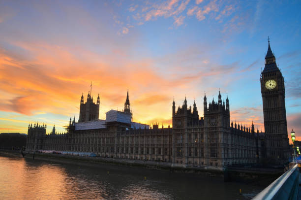 Houses of Parliament, Big Ben, London, England, uk stock photo