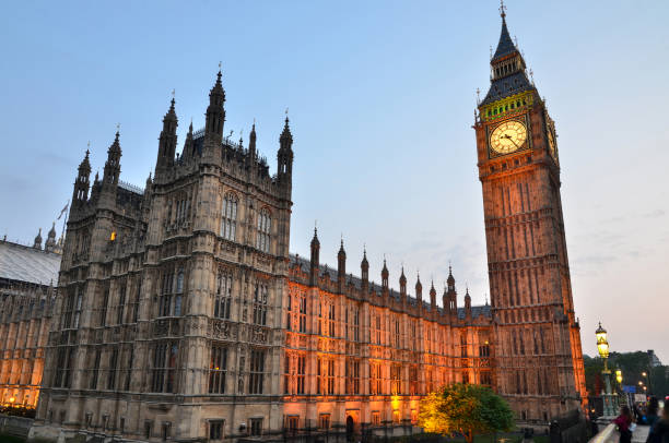 Houses of Parliament, Big Ben, London, England, uk stock photo