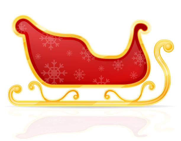 istock christmas santa claus sleigh stock vector illustration 872927716