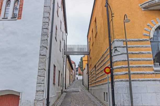 istock road with old buildings in visby sweden 872928270