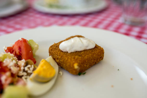 Fried Mozzarella with Tartar Sauce