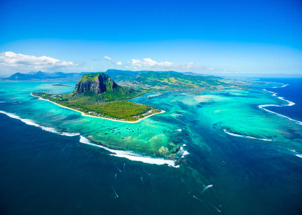 istock Aerial view of Mauritius island 872938946