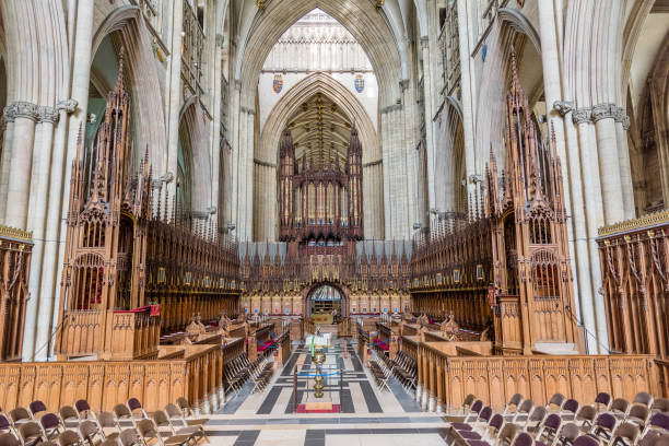 istock Choir stalls of York Minster 872939586