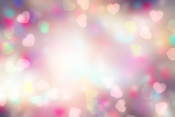 istock Heart shape blurred valentine day background. 872953246