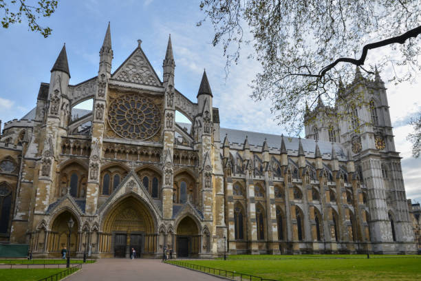 Westminster Abbey church, London, England, UK stock photo