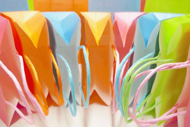 istock Colorful paper bags and handles 872956658