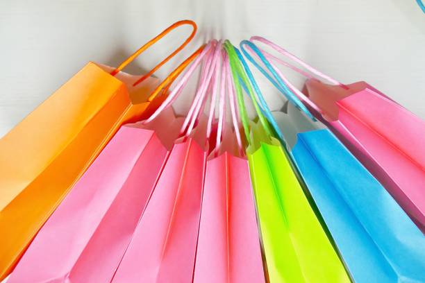 Colorful paper bags