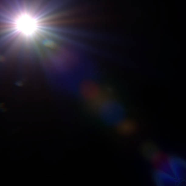 istock sunny multicolour lens flare effect overlay texture with bokeh effect and black background 872960464