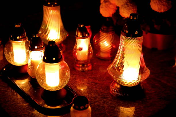 istock Burning candles in memory of people who died. 872962248