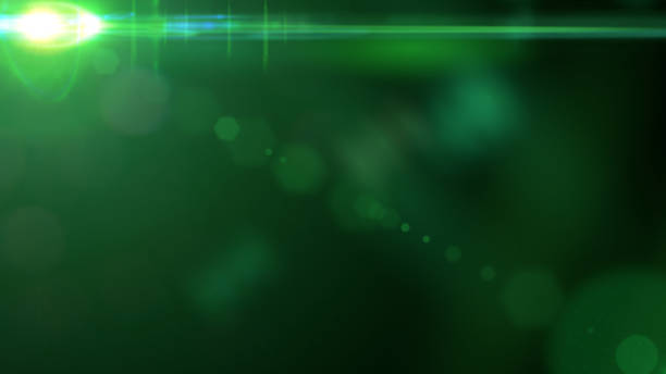 istock exotic green lens flare effect overlay texture with light streak 872963192