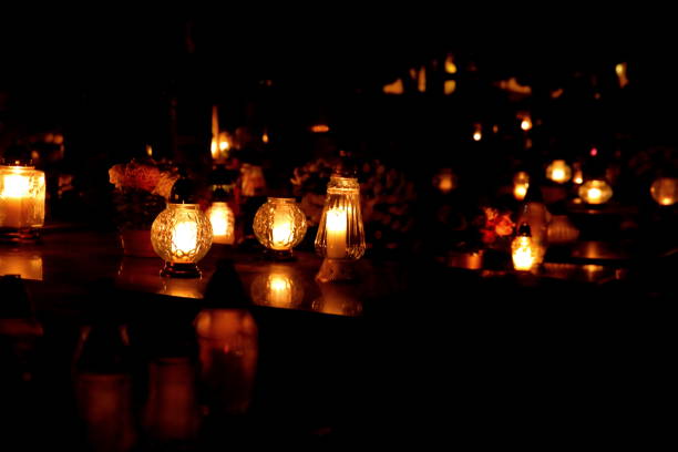 istock Burning candles in memory of people who died. 872963376