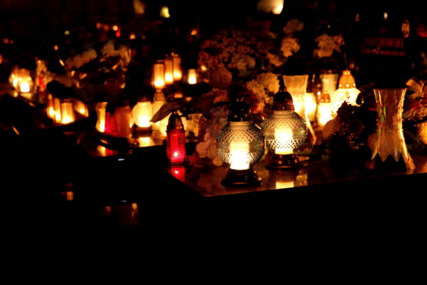 istock Burning candles in memory of people who died. 872965678