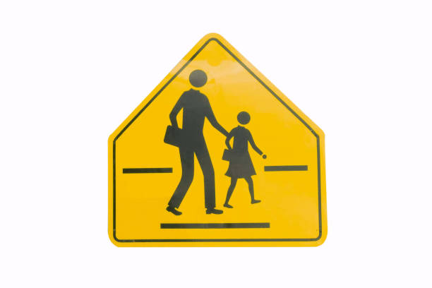 istock school area sign isolated on white. 872969840