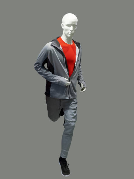 istock Running male mannequin. 872970122