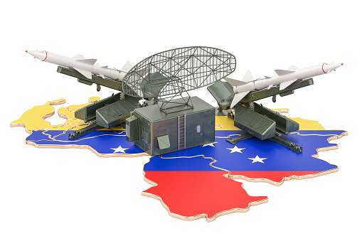 Venezuela missile defence system concept, 3D rendering