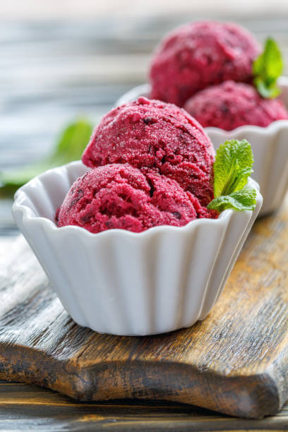 istock Homemade berry ice cream. 872976964