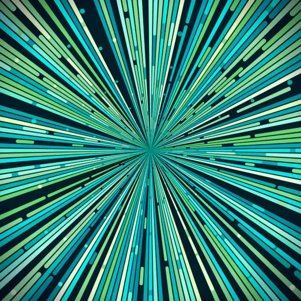 Vector illustration of Warping Abstract Background