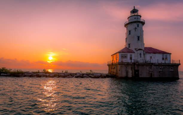 istock Sunrise over Lake Michigan 872984720
