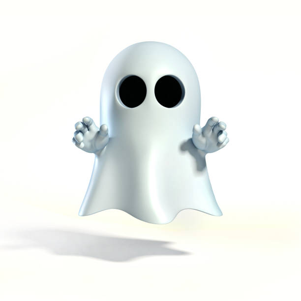 Ghost Cartoon 3d Rendering Isolated Illustration Stock Photo - Download  Image Now - Ghost, Three Dimensional, Cartoon - iStock