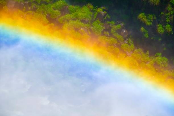 regenbogen farben - spray falls stock-fotos und bilder