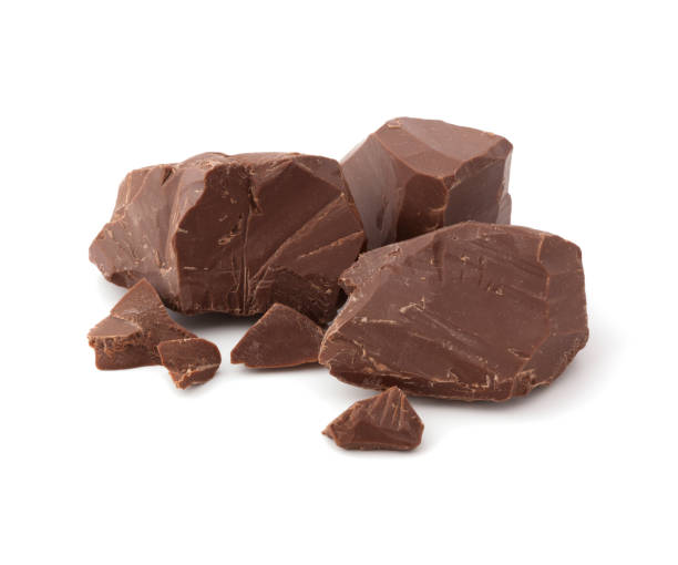 Pieces of Milk Chocolate stock photo