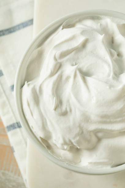 istock Sweet Homemade Vanilla Whipped Cream 873054174