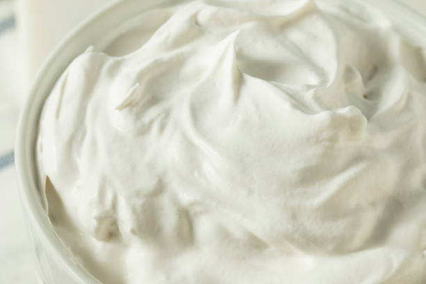 istock Sweet Homemade Vanilla Whipped Cream 873054262