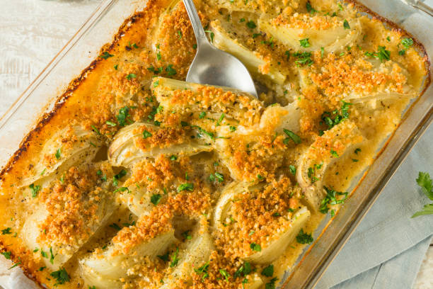 istock Homemade Cheesy Fennel Gratin 873055446