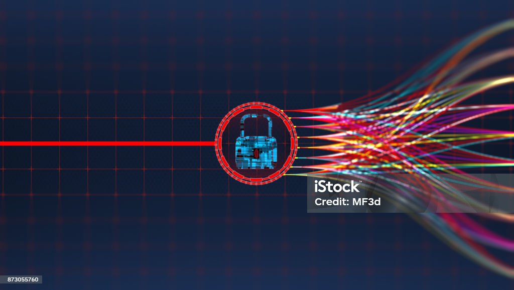 Concetto di sicurezza digitale - Foto stock royalty-free di Sicurezza di rete