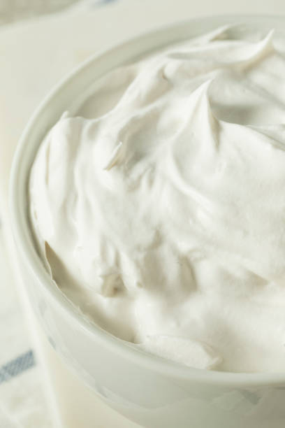 istock Sweet Homemade Vanilla Whipped Cream 873058646