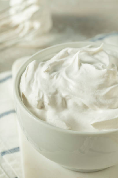 istock Sweet Homemade Vanilla Whipped Cream 873059222
