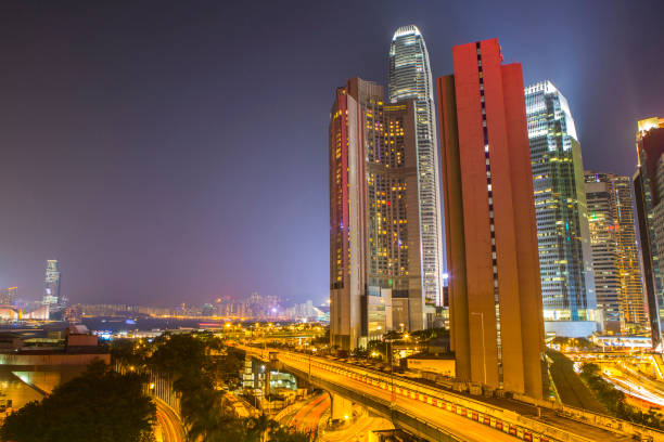 istock Hong Kong sky scrapers at night 873062550