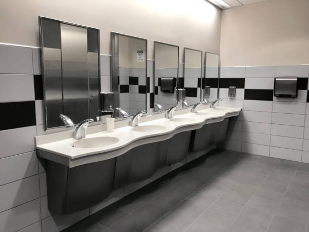 public restroom public restroom bathroom sink photos stock pictures, royalty-free photos & images