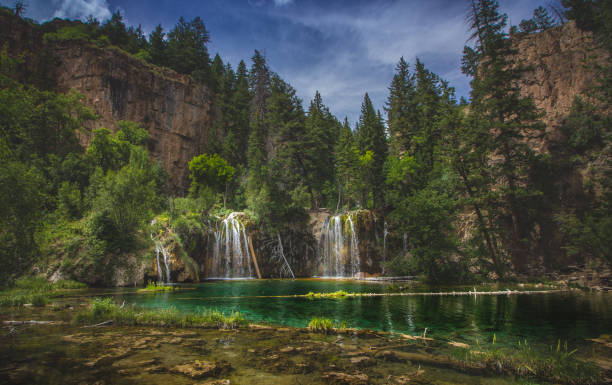 istock Serene Hanging Lake Waterfalls 873071998