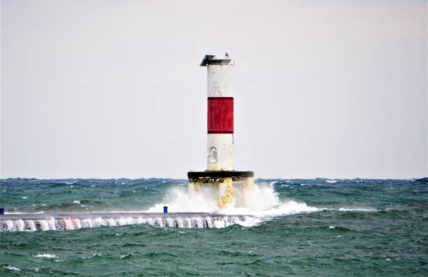 istock South Pier Light, Lake Michigan, Holland 873072704