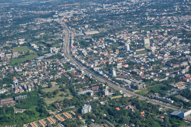 istock Aerial Top view in thailand. 873081546