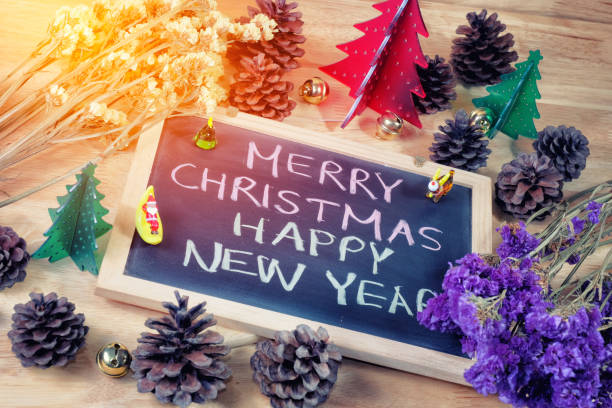 istock Merry Christmas and Happy New Year - present boxes with Xmas decorations 873081646