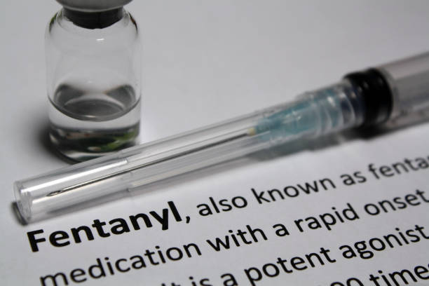 Fentanyl - Opioid pain medication Fentanyl - Opioid (narcotic) pain medication - Abstract fentanyl addiction stock pictures, royalty-free photos & images