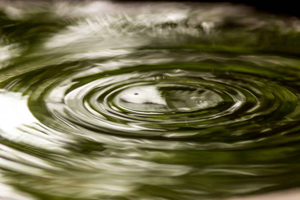 istock Water drops and wave falling into the water, Natural and peaceful concept 873104790